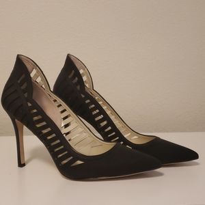 BCB Generation Black Heels with Cutout Sides